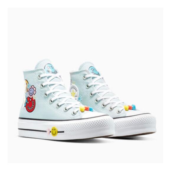Converse Shoes - Chuck Taylor Converse All Stars Lift Platform Smiles High Top Sneakers Size 10